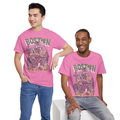 Boston Graphic Tee, Unisex Heavy Cotton T-Shirt, Vintage Boston Shirt, Irish Pride Apparel, St. Patrick's Day Gift, Casual Wear