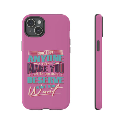 Inspirational Phone Case, Motivational Phone Cover, Tough Cases for Her, Gift for Friends, Self-Love Quote Case
