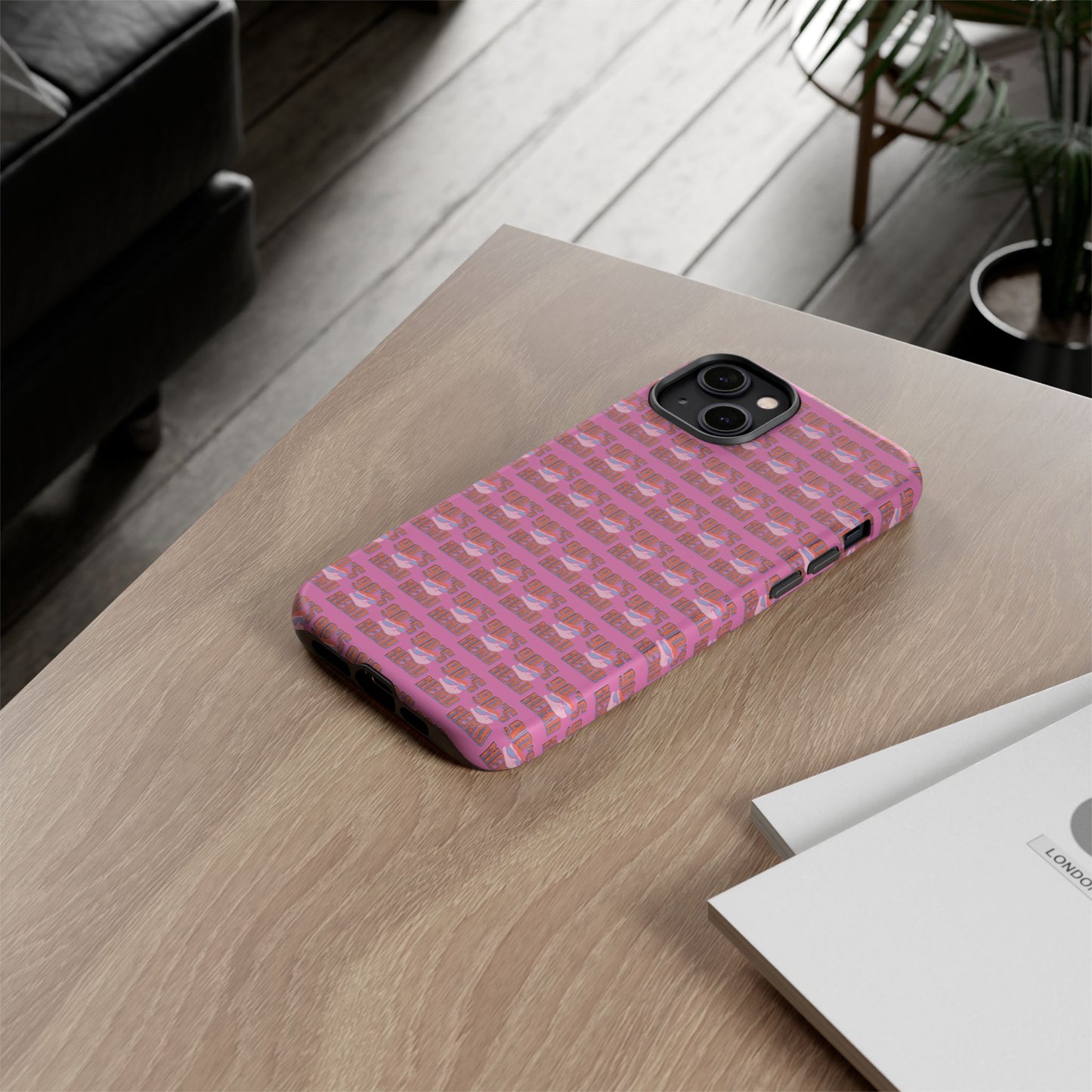 90s Vibe Phone Case, Retro Tough Cases, Gift for Nostalgia Lovers, Durable Phone Covers, 90s Themed Accessories