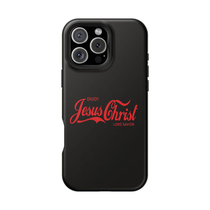 Impact-Resistant Phone Case: Enjoy Jesus Christ Lord Savior, Christian Gift, Durable Protection, Faith-Based Accessory, Holiday Gift