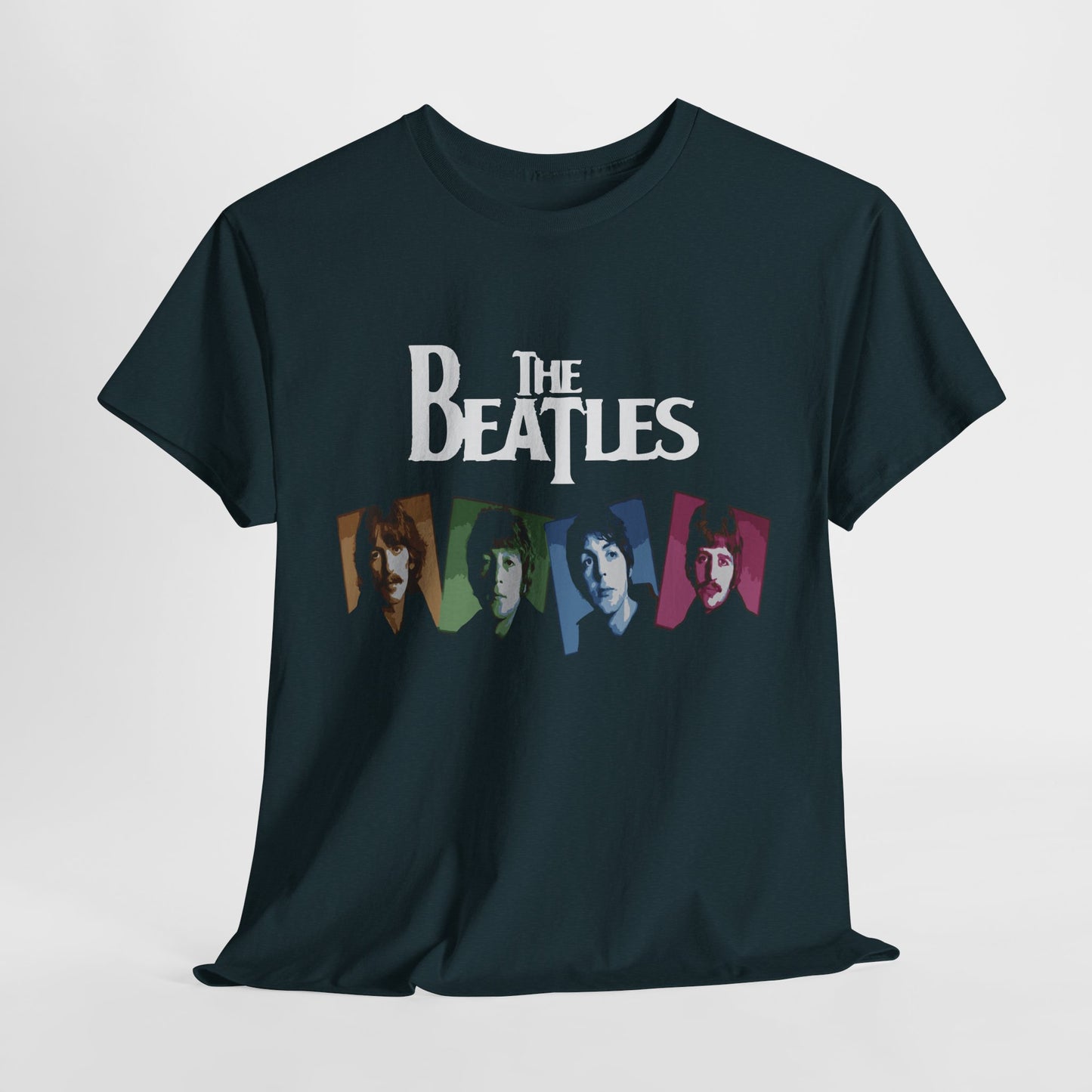 Retro Beatles Graphic Tee - Vintage Unisex Heavy Cotton T-Shirt, Music Lover Gift, 60s Inspired Fashion, Concert T-Shirt, Gift for Him/Her