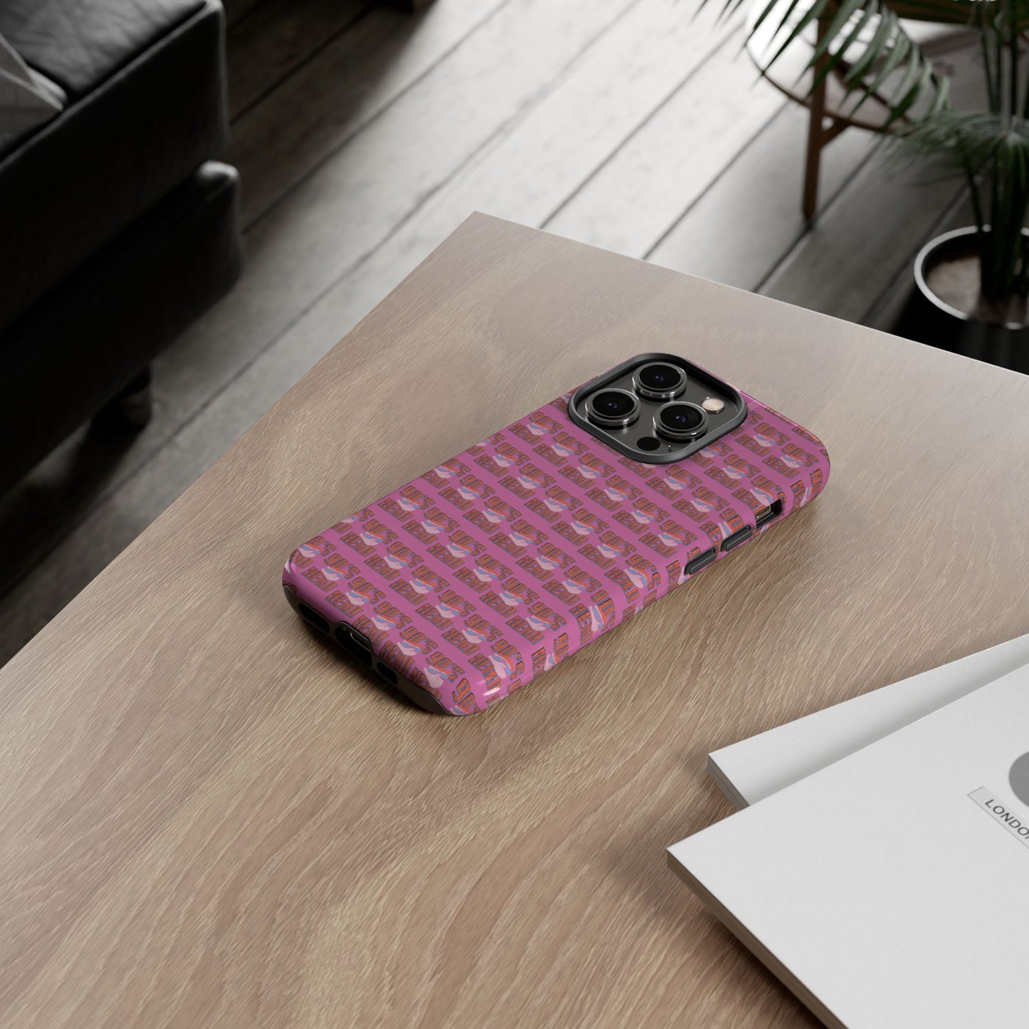 90s Vibe Phone Case, Retro Tough Cases, Gift for Nostalgia Lovers, Durable Phone Covers, 90s Themed Accessories
