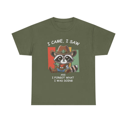 Fun Raccoon Graphic Tee, Cute Funny Animal T-Shirt, Unique Gift, Unisex Cotton Tee, Casual Wear, Birthday Gift, Humor Shirt