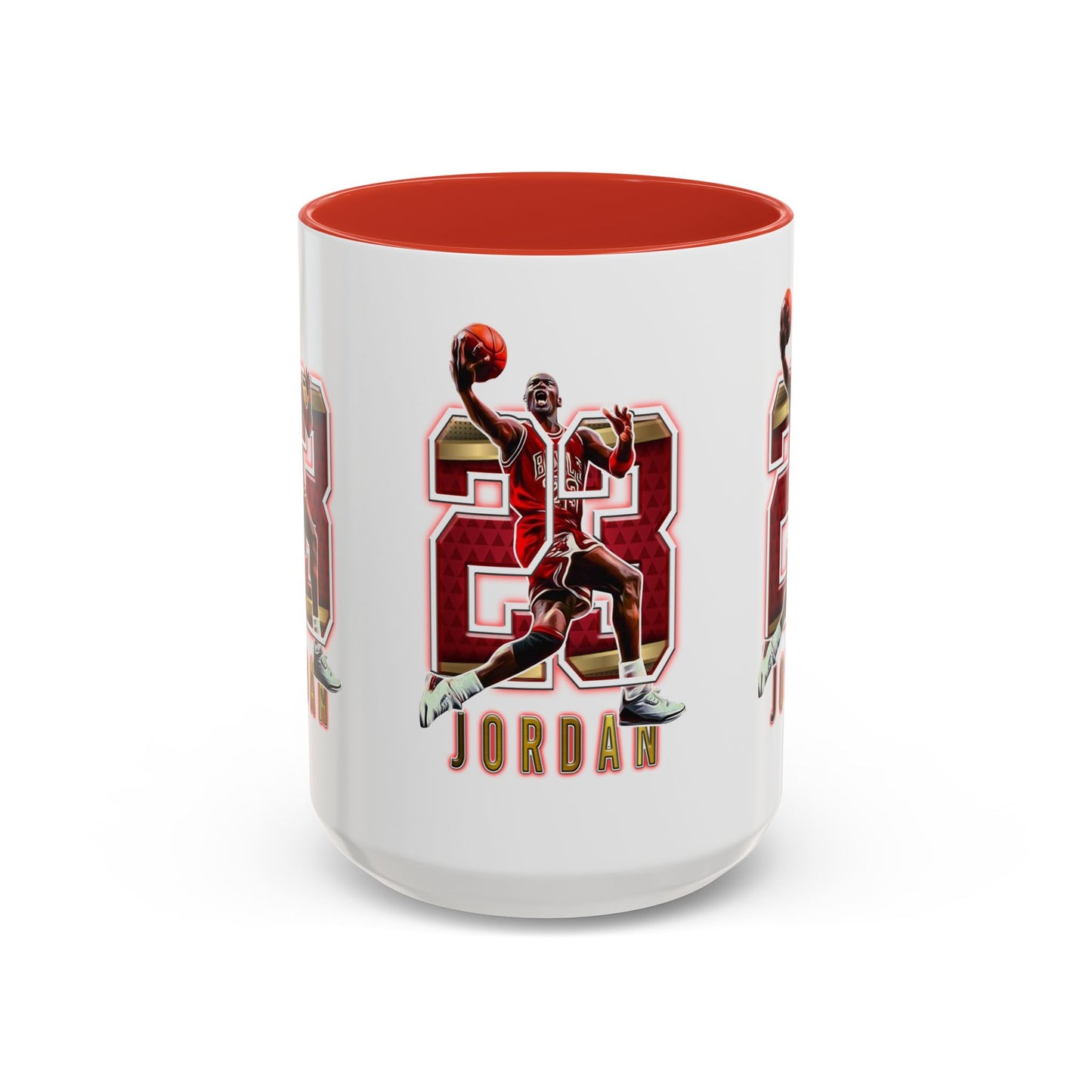 Michael Jordan Accent Coffee Mug - 11oz & 15oz - Perfect Gift for Sports Fans, Collectors, Basketball Lovers, Unique Gift Idea