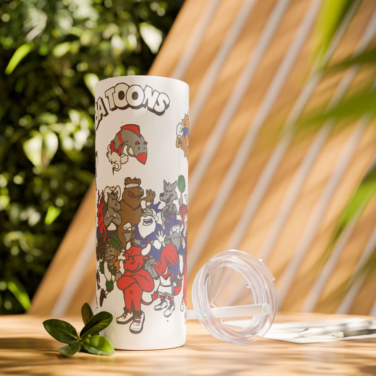 NBA Toons Skinny Tumbler with Straw, 20oz - Stylish Drinkware for Sports Fans, Gift for Birthdays, Holidays, Basketball Lovers, Fun [...]