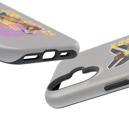 Impact-Resistant Phone Case — Bold Retro Basketball Graphic