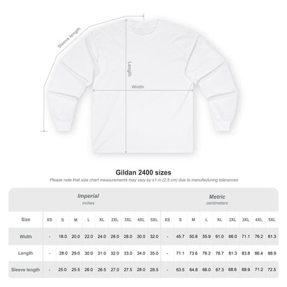 Long Sleeve Tee — Fish of Men Graphic (church/faith fishing design)