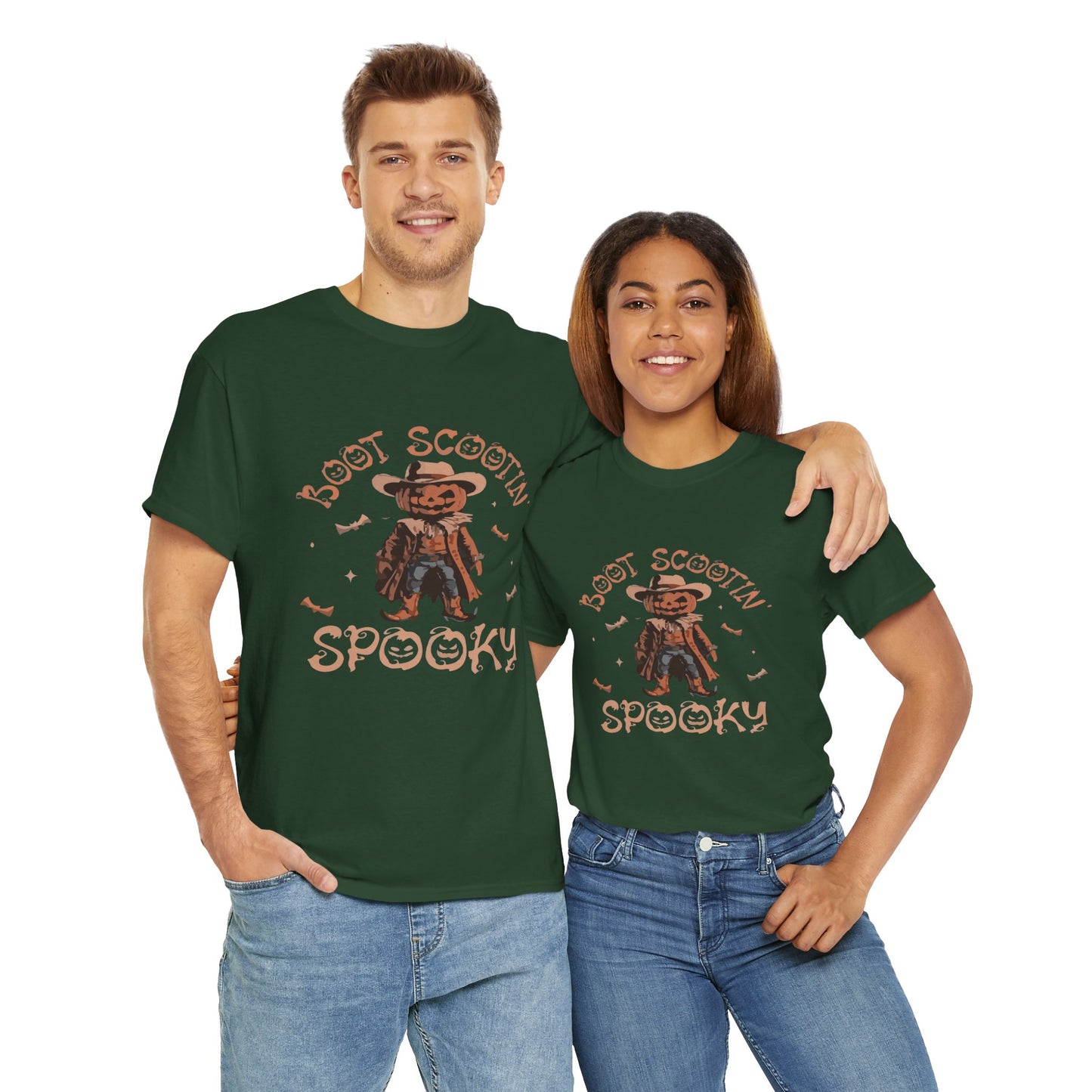 Spooky Cowboy Tee, Unisex Heavy Cotton T-Shirt, Halloween Costume, Fall Fashion, Fun Casual Wear, Gift for Friends, Boot Scootin' [...]