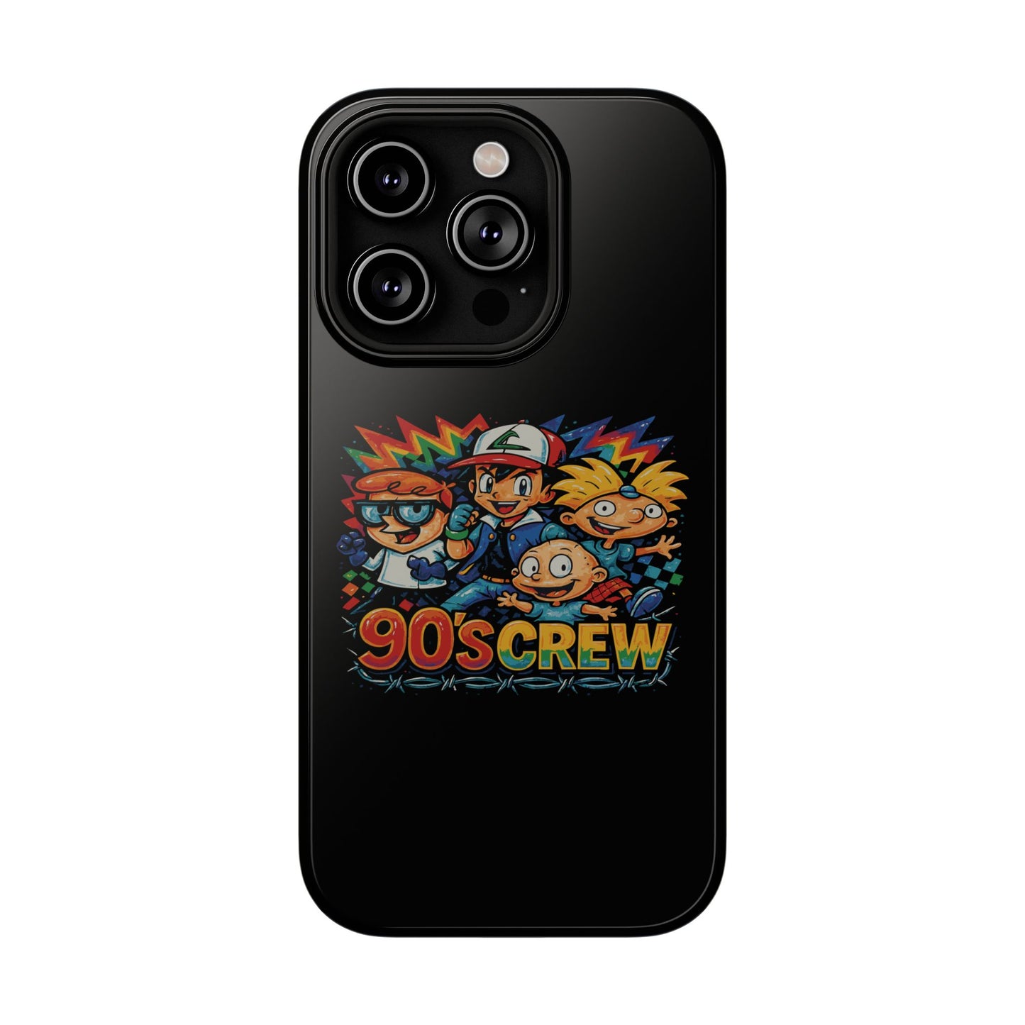 90s Crew Impact-Resistant Phone Case — Retro Cartoon Gamer Design