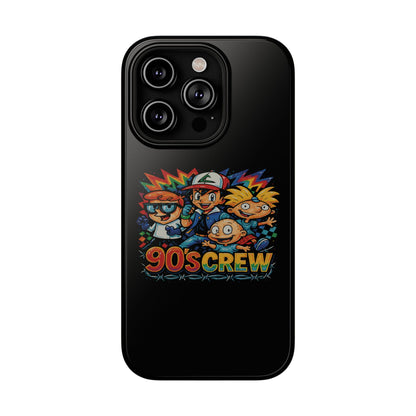 90s Crew Impact-Resistant Phone Case — Retro Cartoon Gamer Design