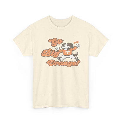 Go Big Orange Unisex Heavy Cotton Tee, Sports Fan Shirt, Casual Wear, College Game Day Top, Gift for Sports Enthusiasts