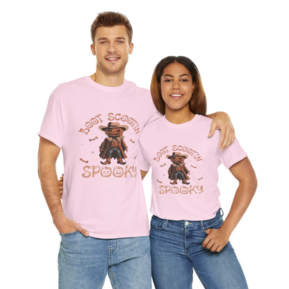 Spooky Cowboy Tee, Unisex Heavy Cotton T-Shirt, Halloween Costume, Fall Fashion, Fun Casual Wear, Gift for Friends, Boot Scootin' [...]