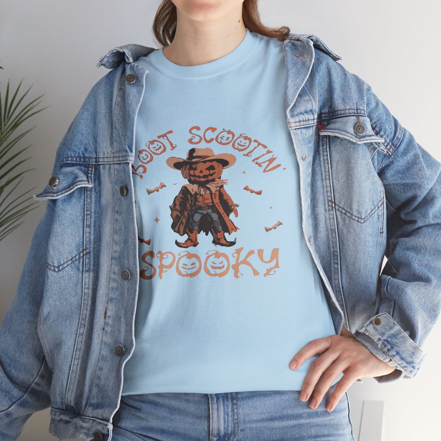 Spooky Cowboy Tee, Unisex Heavy Cotton T-Shirt, Halloween Costume, Fall Fashion, Fun Casual Wear, Gift for Friends, Boot Scootin' [...]