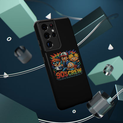 90s Crew Impact-Resistant Phone Case — Retro Cartoon Gamer Design