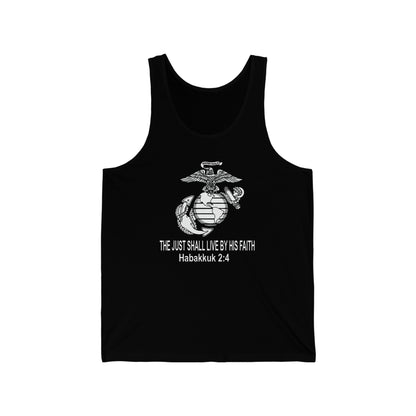 the Just shall Live by Faith Jersey Tank