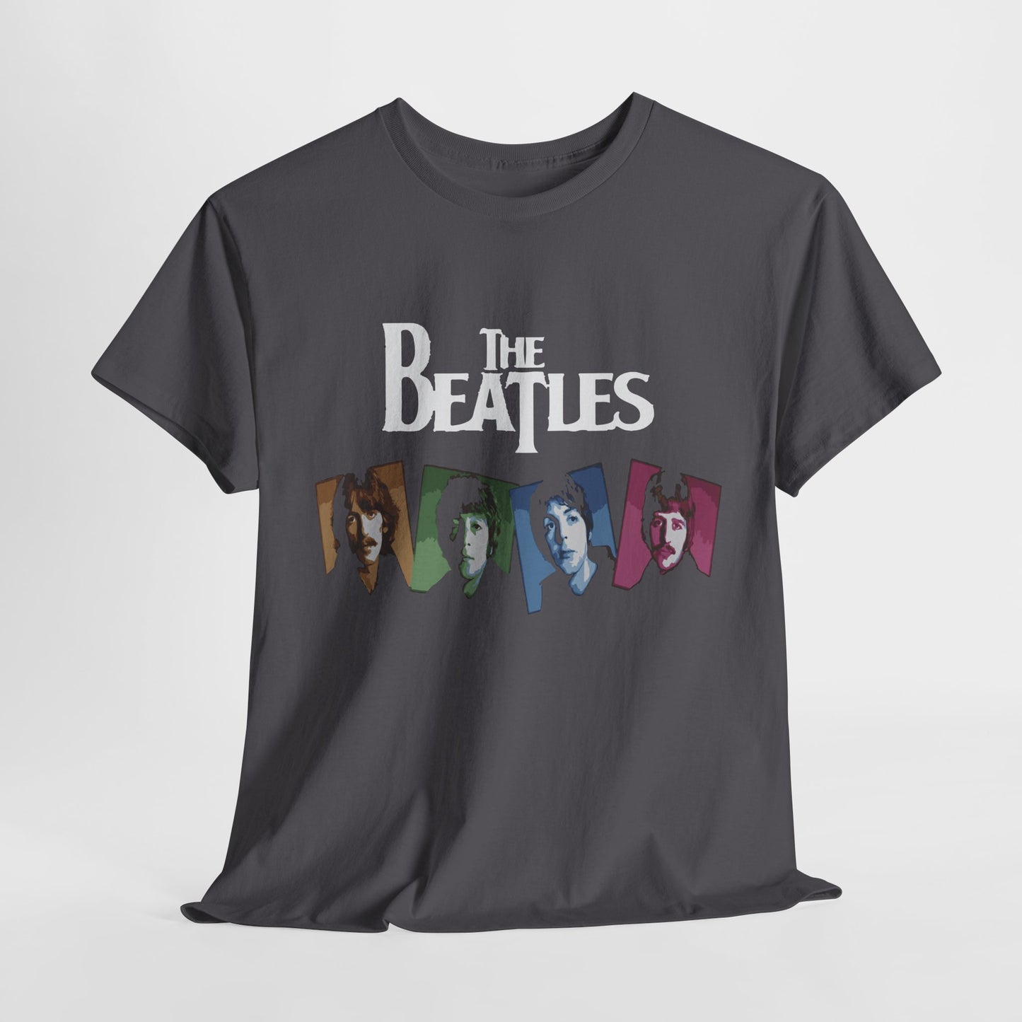 Retro Beatles Graphic Tee - Vintage Unisex Heavy Cotton T-Shirt, Music Lover Gift, 60s Inspired Fashion, Concert T-Shirt, Gift for Him/Her