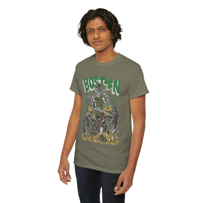 Boston Graphic Tee, Unisex Heavy Cotton T-Shirt, Vintage Boston Shirt, Irish Pride Apparel, St. Patrick's Day Gift, Casual Wear