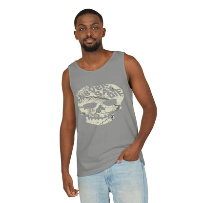 Cool Skull Graphic Tank Top, Unisex Summer Tee, Beachwear, Festival Outfit, Casual Wear, Graphic Apparel