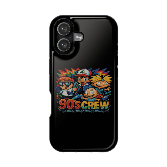 90s Crew Impact-Resistant Phone Case — Retro Cartoon Gamer Design