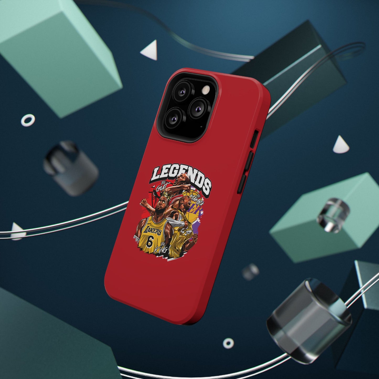 Legends Basketball Graphic Phone Case — Impact-Resistant iPhone Cover