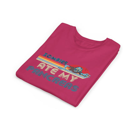 Youth Zombie Tee, Cute Graphic T-Shirt for Kids, Fun Short Sleeve Top, Halloween Costume, Gift for Little Horror Fans