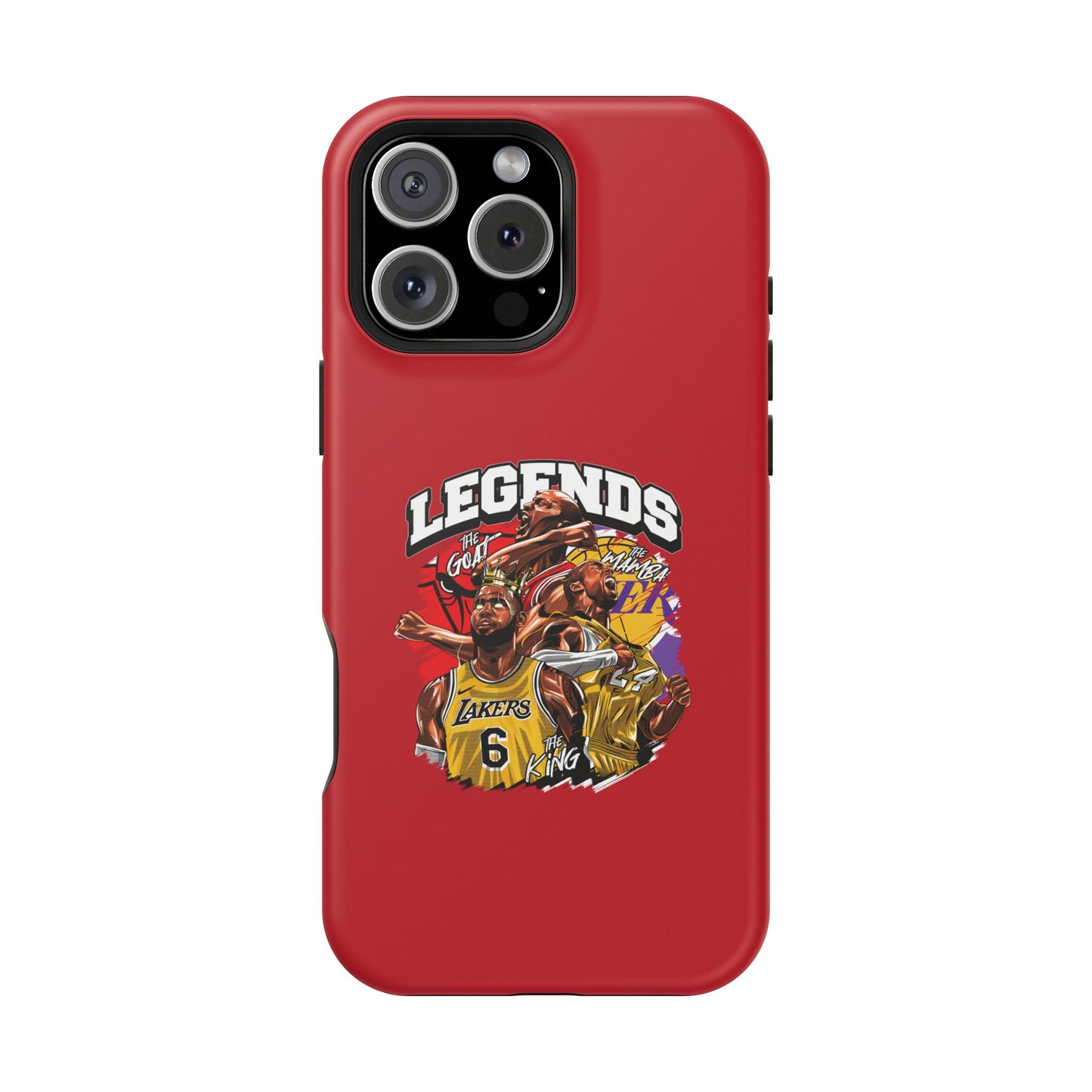 Legends Basketball Graphic Phone Case — Impact-Resistant iPhone Cover