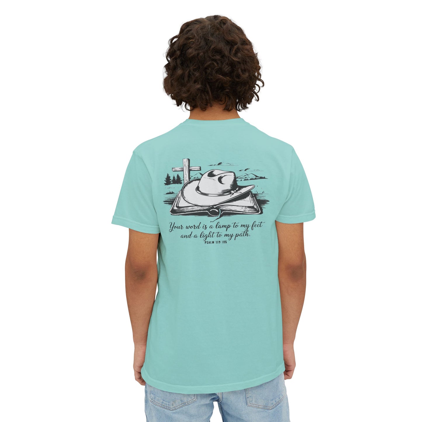 Unisex Pocket T-Shirt with Inspirational Quote - Perfect for Everyday Wear, Gift for Friends and Family, Spiritual Vibes, Summer Outing