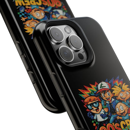 90s Crew Impact-Resistant Phone Case — Retro Cartoon Gamer Design