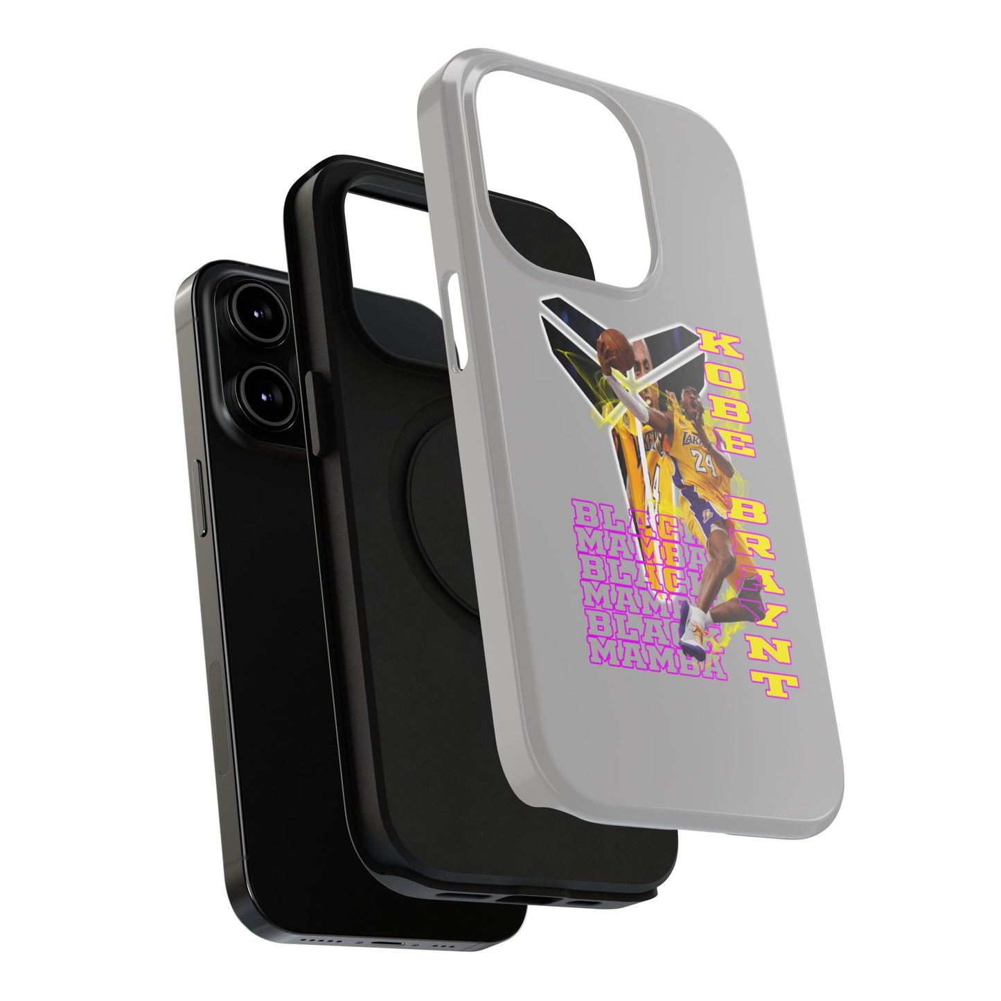 Impact-Resistant Phone Case — Bold Retro Basketball Graphic