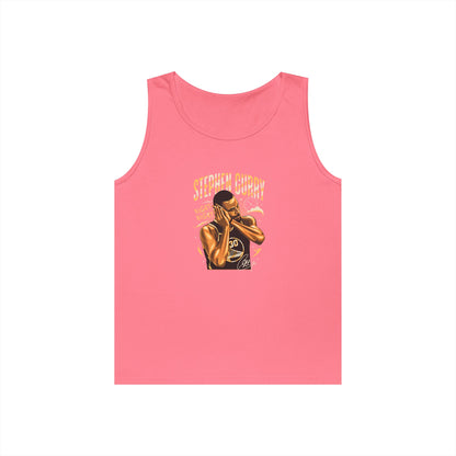 Unisex Heavy Cotton Tank Top - Stephen Curry Fan Apparel, Perfect for Sports Events, Summer Wear, Comfortable Activewear