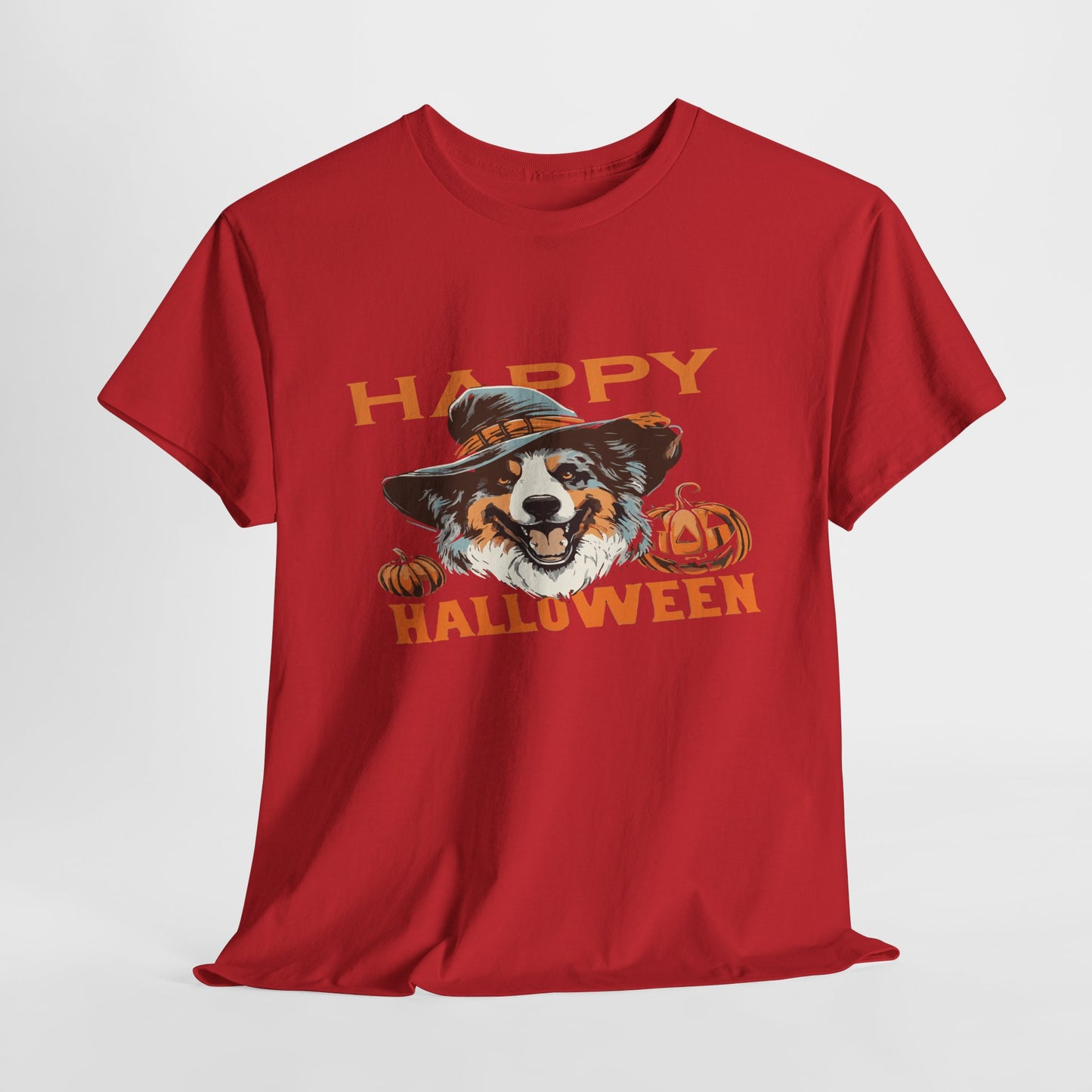 Halloween Dog Graphic Tee, Unisex T-Shirt, Spooky Pet Shirt, Fall Apparel, Trick or Treat Top
