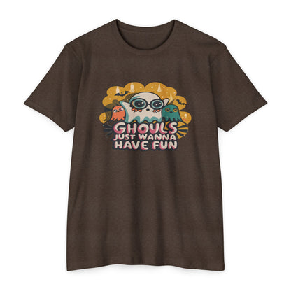 Halloween Fun Graphic Tee, Ghouls T-shirt, Unisex T-shirt, Spooky Shirt, Casual Halloween Apparel
