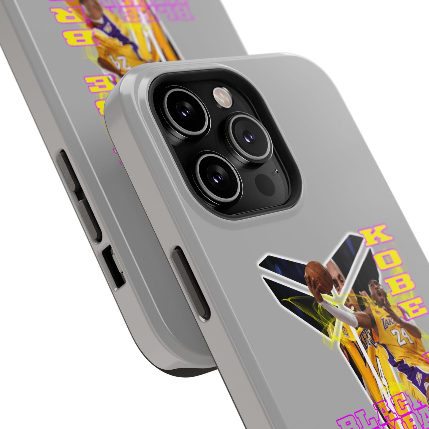 Impact-Resistant Phone Case — Bold Retro Basketball Graphic