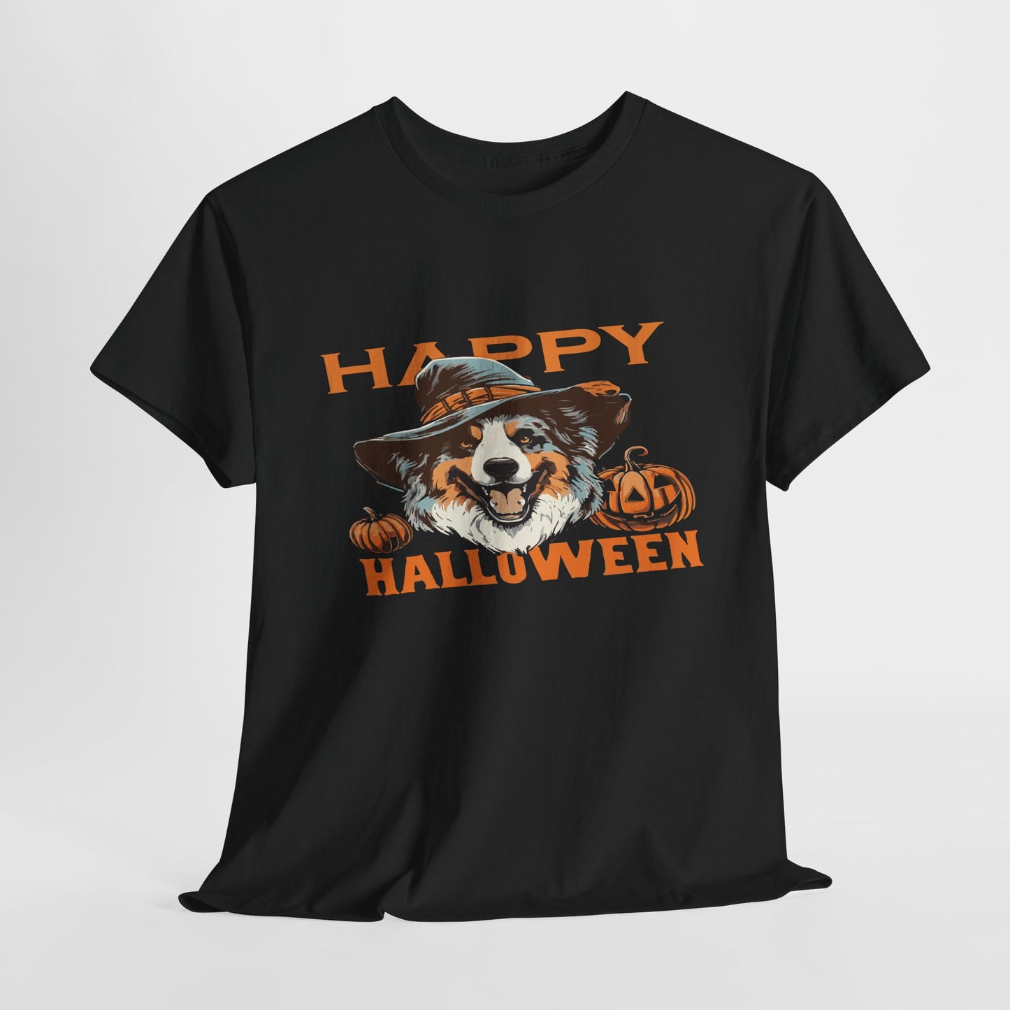 Halloween Dog Graphic Tee, Unisex T-Shirt, Spooky Pet Shirt, Fall Apparel, Trick or Treat Top
