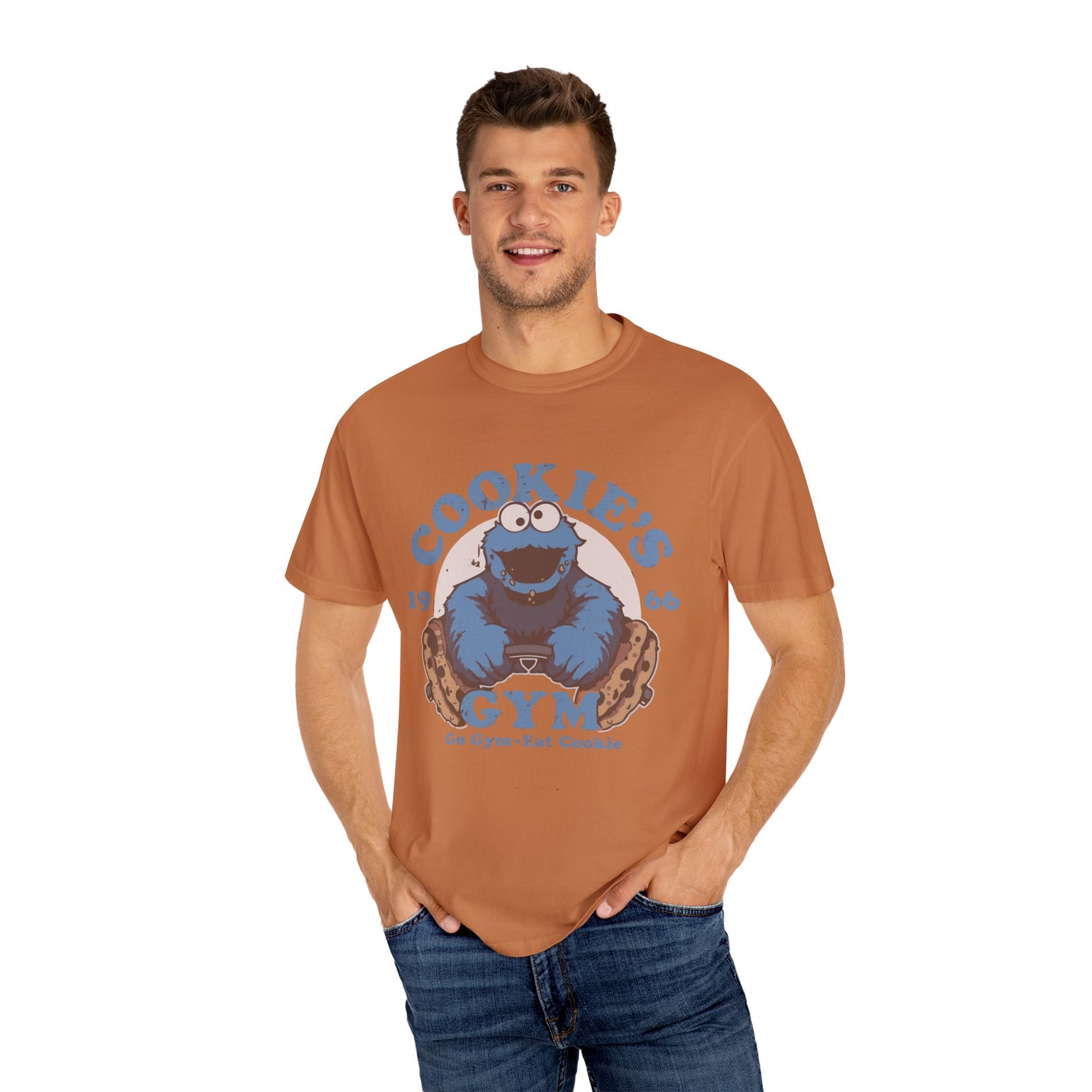 Cookie Monster Inspired Unisex T-Shirt, Fun Gift for Gamers, Casual Wear, Birthday Gift, Kitchen & Gym Motivation
