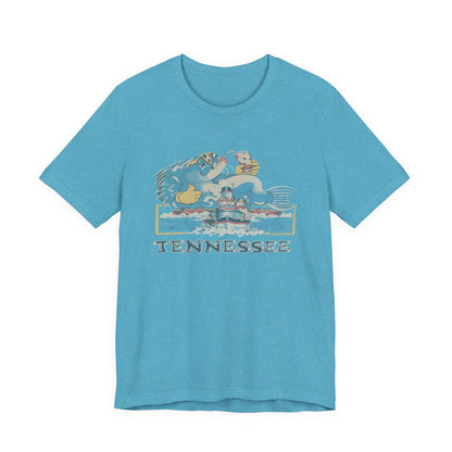 Tennessee Vintage Graphic Tee, Unisex Jersey Short Sleeve T-Shirt, Souvenir Shirt, Vacation Wear, Gift for Travelers, Retro Tee