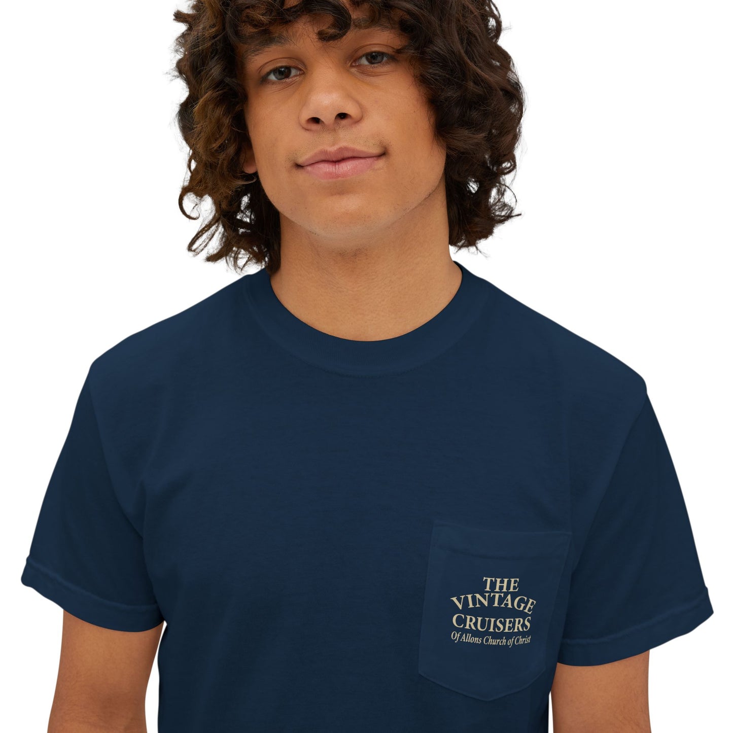 Vintage Allons church of Christ Cruise Pocket T-Shirt