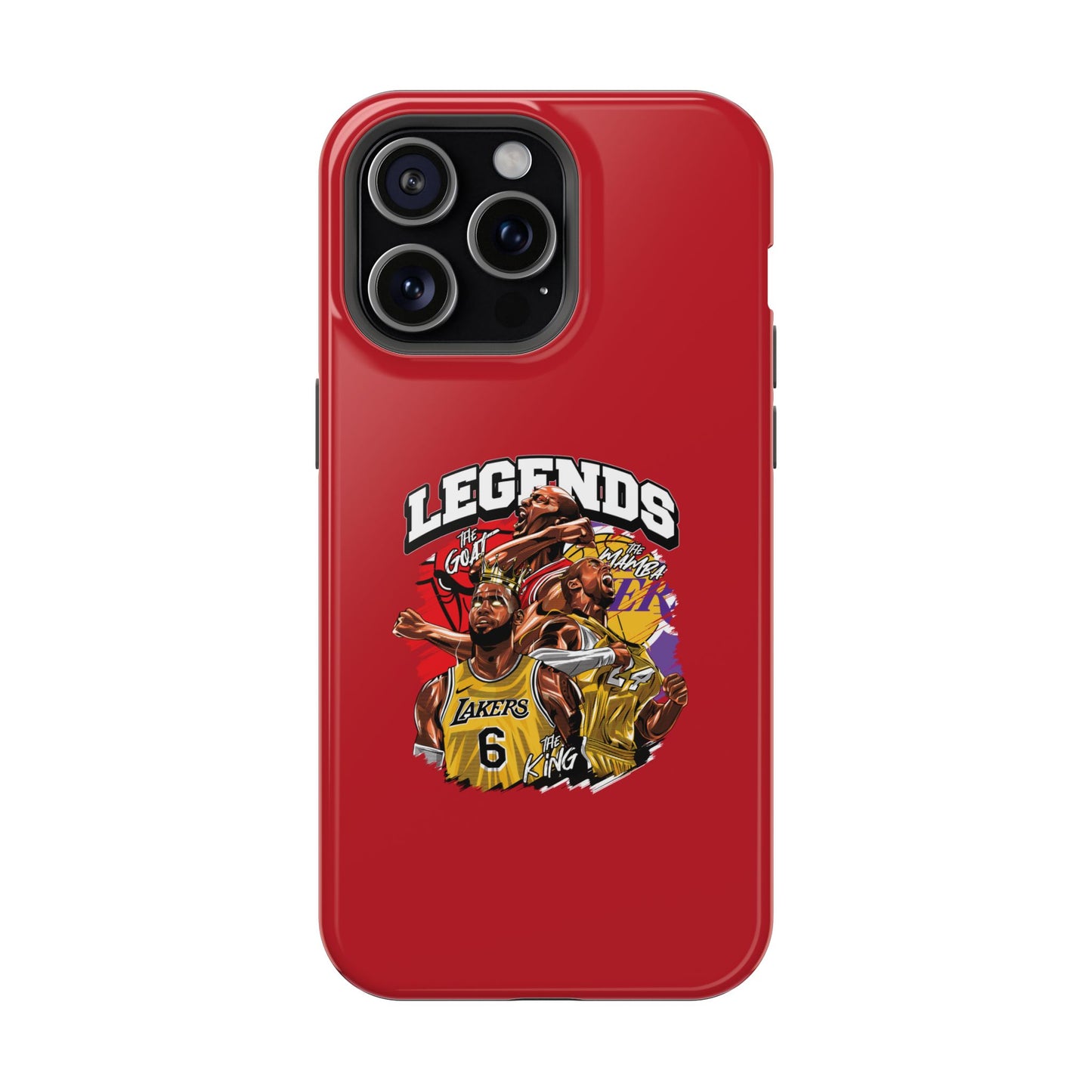 Legends Basketball Graphic Phone Case — Impact-Resistant iPhone Cover