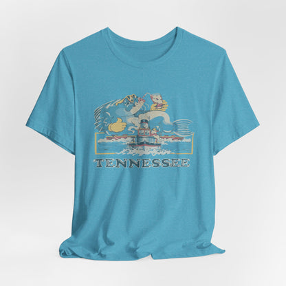 Tennessee Vintage Graphic Tee, Unisex Jersey Short Sleeve T-Shirt, Souvenir Shirt, Vacation Wear, Gift for Travelers, Retro Tee