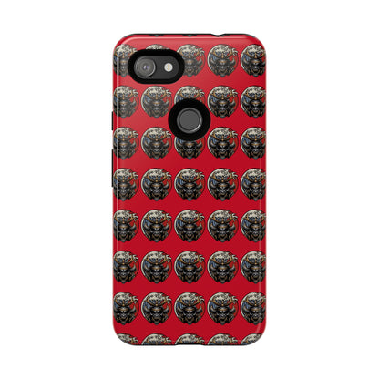 Bold Phone Case, Tough Phone Cover, Red Phone Protector, Unique Gift for Him/Her, Trendy Tech Accessory
