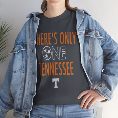 Tennessee Pride Tee, Unisex Heavy Cotton Tee, Tennessee Fans Gift, College Sports Apparel, Casual Everyday Wear, State Pride Shirt