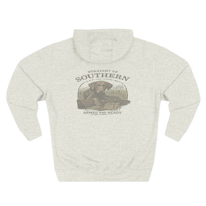 Southern Retriever Hoodie — 'Straight Up Southern' Graphic Pullover