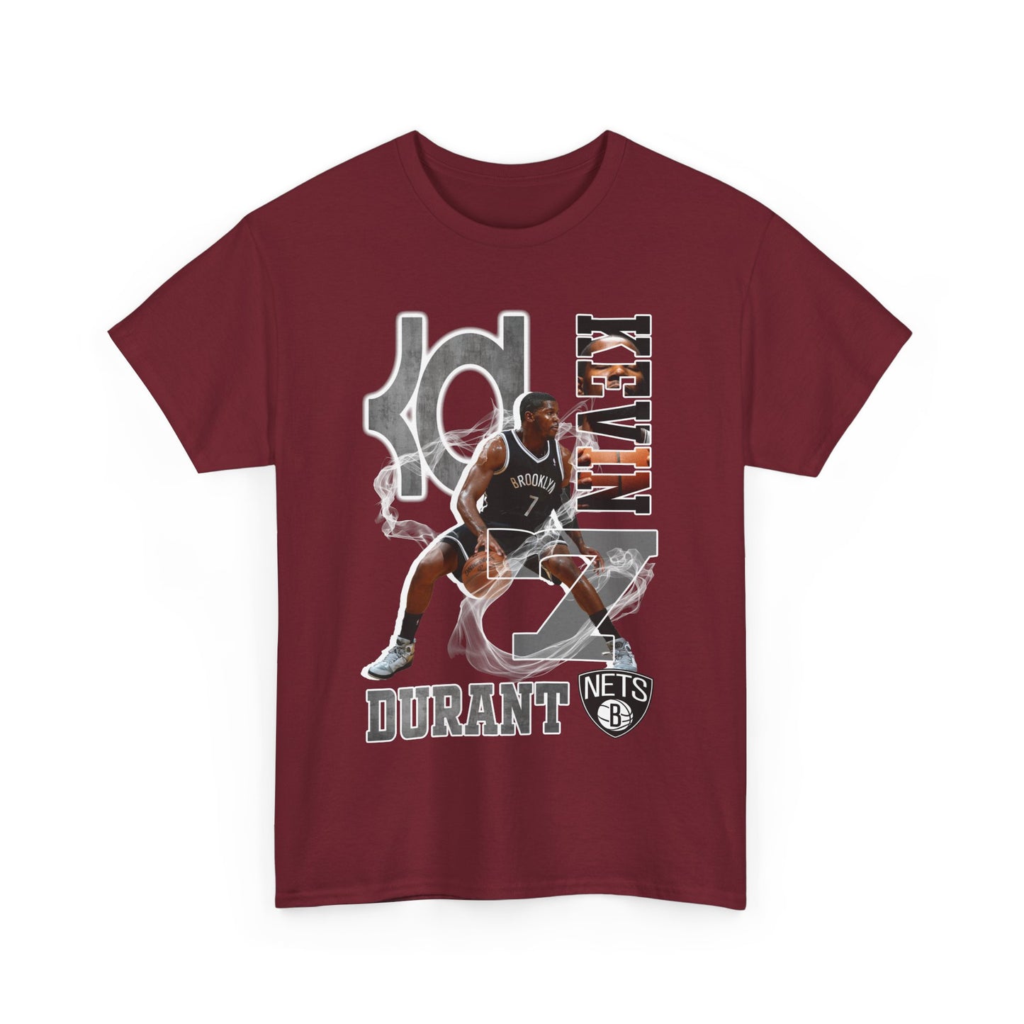 Kevin Durant Unisex Heavy Cotton Tee, Basketball Fan Shirt, Sports Apparel, Gift for Sports Enthusiasts, NBA Style T-Shirt
