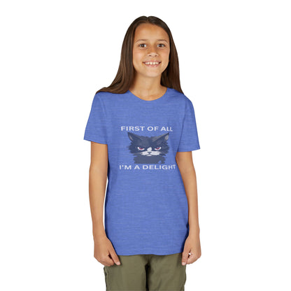 Youth Cat Humor Tee - Perfect for Cat Lovers, Birthday Gifts for Kids, Everyday Wear, Funny Quotes Shirt, Gift for Pet Lovers