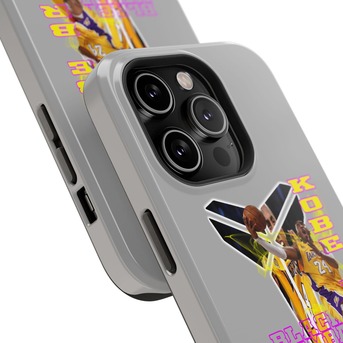 Impact-Resistant Phone Case — Bold Retro Basketball Graphic