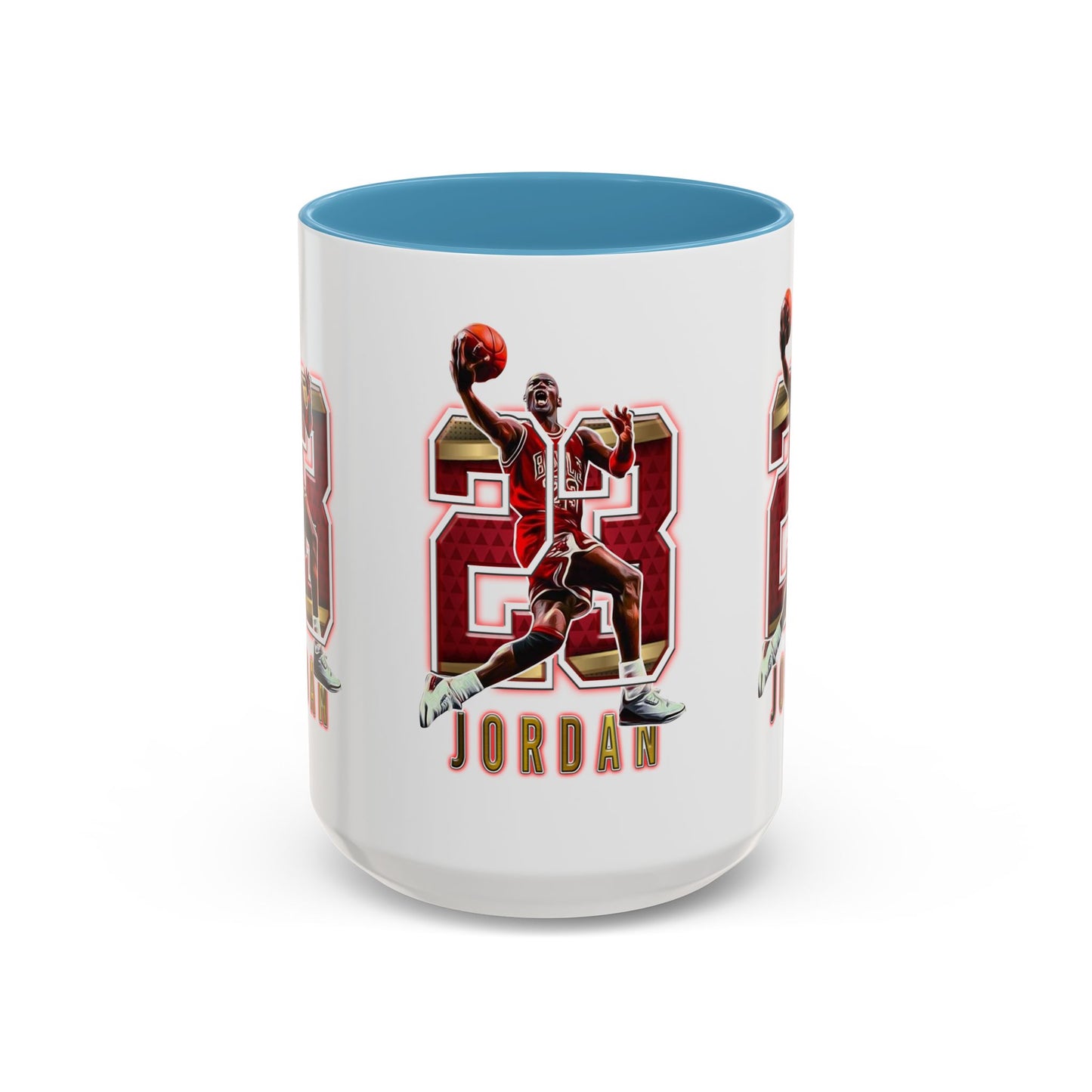 Michael Jordan Accent Coffee Mug - 11oz & 15oz - Perfect Gift for Sports Fans, Collectors, Basketball Lovers, Unique Gift Idea