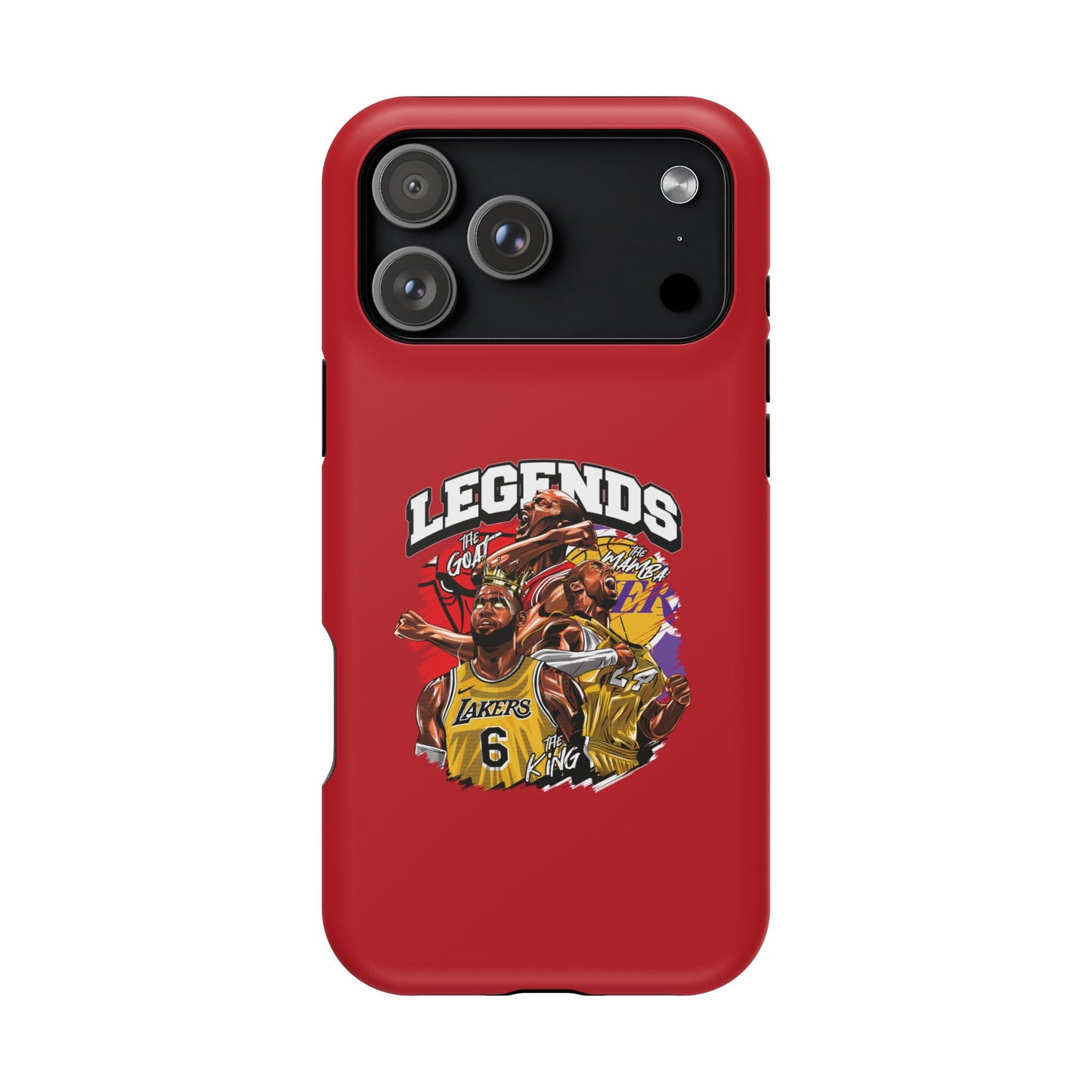 Legends Basketball Graphic Phone Case — Impact-Resistant iPhone Cover