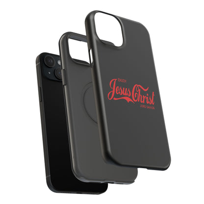 Impact-Resistant Phone Case: Enjoy Jesus Christ Lord Savior, Christian Gift, Durable Protection, Faith-Based Accessory, Holiday Gift