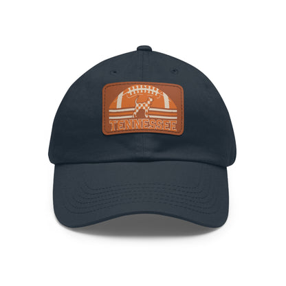 Tennessee Dad Hat with Leather Patch, Casual Hat, Sports Cap, Gift for Dads, Outdoor Hat, Summer Accessory