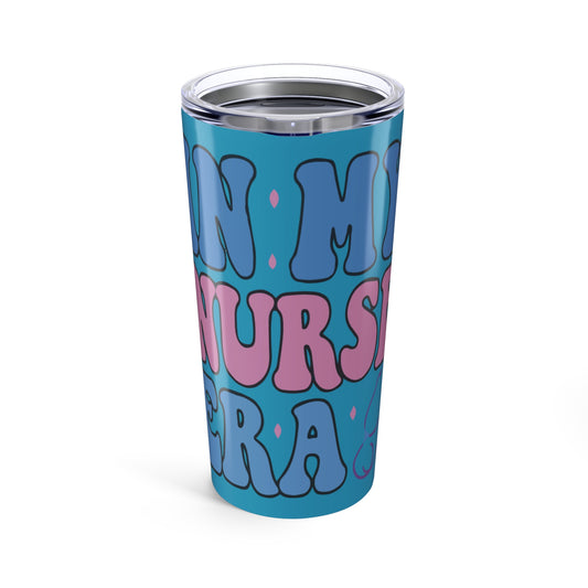 Colorful Nurse Tumbler 20oz, Fun Coffee Travel Mug, Nurse Gift, Birthday Present, Healthcare Appreciation